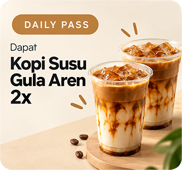 Maknah Space Daily Pass - Dapat Kopi Susu Gula Aren 2x
